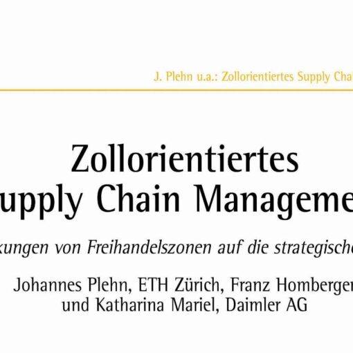 Zollorientiertes Supply Chain Management